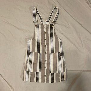 Striped Maritime Overall Dress